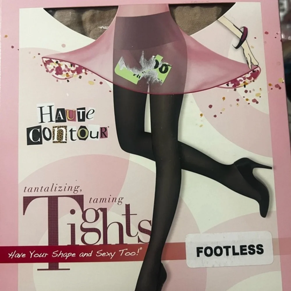 Spanx Haute Contour Nude Footless Tights size 6